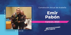 Emir Pabón en la convención de Arabella en Cancún